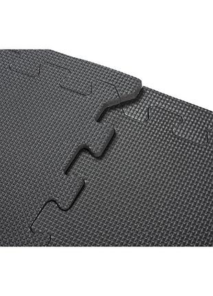 Мат-пазл gymtek eva 118х176,5х1 см 6 частей черный