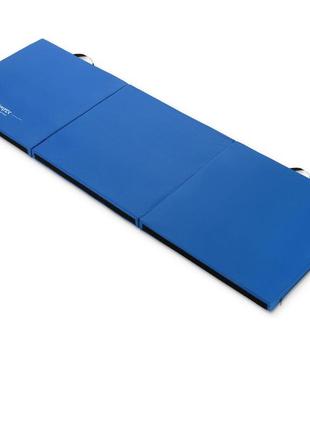 Мат гимнастический жесткий gymtek 5 см синий3 фото