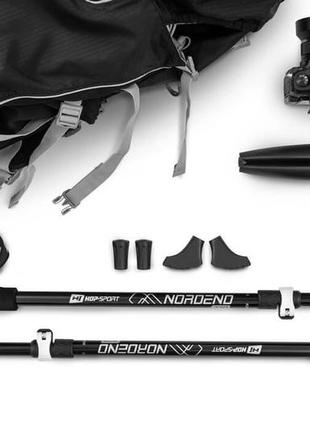 Трекинговые палки control-lock hop-sport nordend pro черные 65-135 см8 фото