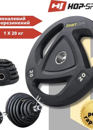 Диски (млинці) для штанги і гантелей диск олімпійський hop-sport smartgym 20 кг диски на штангу гриф