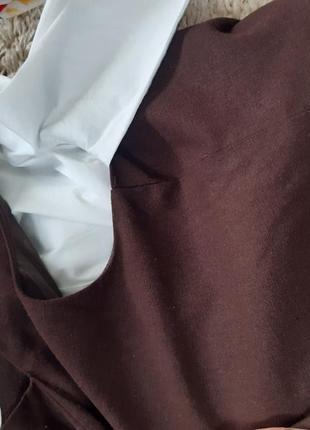 Базовое льняное платье/сарафан в коричневом /шоколадном цвете, south,  p. 20-225 фото