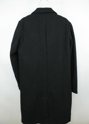 Стильне якісне пальто h&m wool blend black coat7 фото
