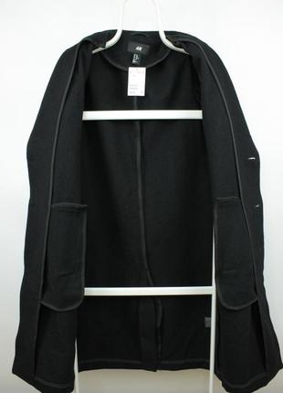 Стильне якісне пальто h&m wool blend black coat8 фото