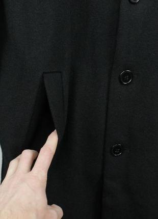Стильне якісне пальто h&m wool blend black coat5 фото