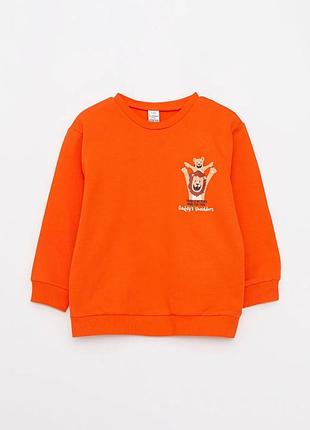 12 - 18 м 80 - 86 см новый фирменный теплый свитшот толстовка с принтом для мальчика lc waikiki