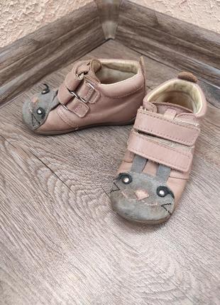 Шкіряні чобітки хайтопи на дівчинку 13-14 см9 фото
