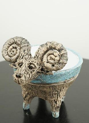 Сільничка баран кераміка під сіль прилад