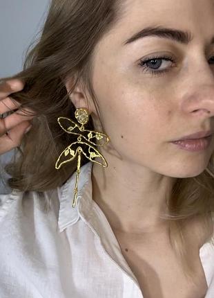 Сережки пвд zara