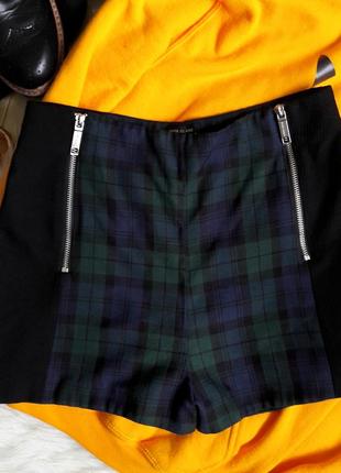 Плотные шорты в клетку с замочками river island🐥