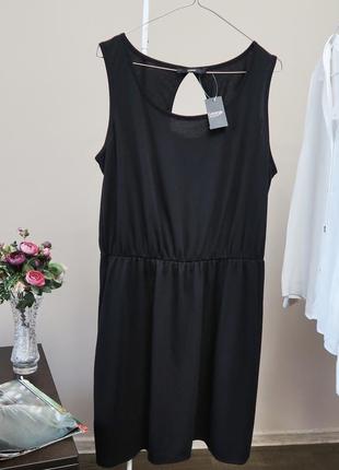 Трикотажна сукня з резинкою на талії / повседневное трикотажное платье - футболка2 фото