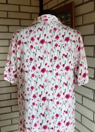 Блуза damart в цветочный принт 14-16 р-ру.2 фото