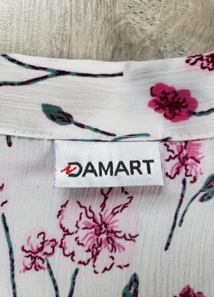 Блуза damart в цветочный принт 14-16 р-ру.3 фото
