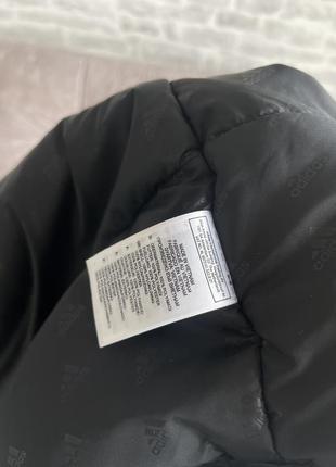 Теплая черная куртка adidas размер м оригинал10 фото