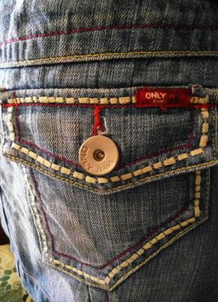 Only . стильная джинсовая мини юбка . 100% хлопок . интересные детали . размер 124 фото