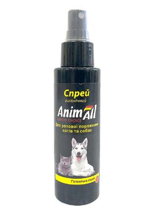 Cпрей-лосьйон animall гигиенический для ротовой полости собак и котов, 100 ml