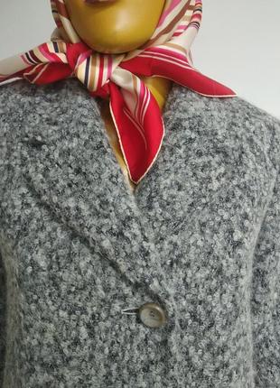 Kemper базовое винтажное демусезонное пальто плащ прямого кроя серый кашка из альпаки и шерсти размер xs s m в стиле cos zara massimo dutti max mara4 фото