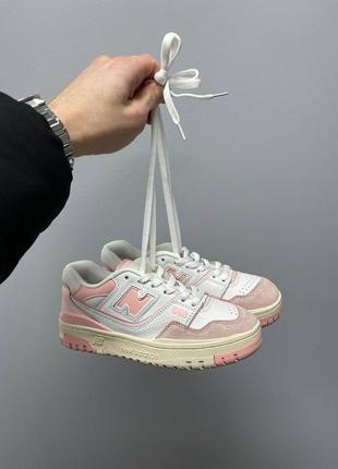 Кроссовки женские new balance 550 «white pink’1 фото