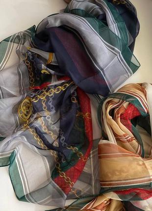 Жіночі шарфики з натурального шовку gucci. розмір : 70х1803 фото