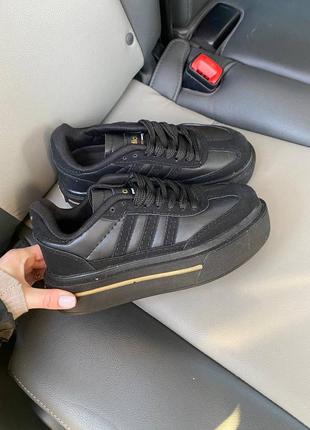 Кросівки чоловічі / жіночі чорні замшеві adidas