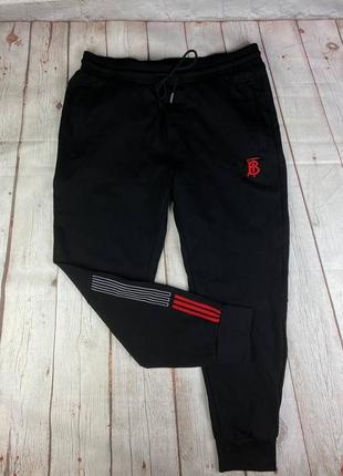 Стильні спортивні жіночі штани джогери чорні burberry london sportswear jogger pants1 фото