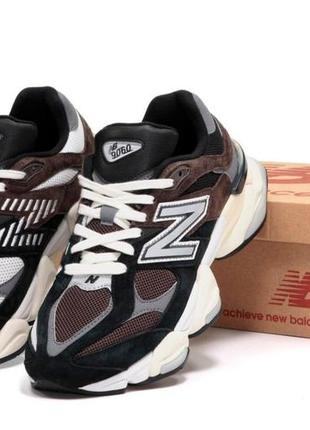 Мужские кроссовки new balance 9060 brown grey 41