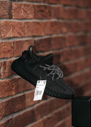 Женские кроссовки adidas yeezy boost 350 v2 black 36-37-38-41