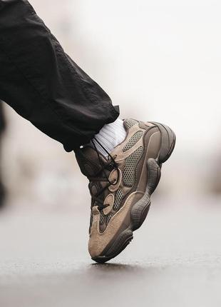 Мужские кроссовки adidas yeezy boost 500 ash grey 40-41-42-43-44-45