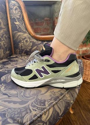 Женские кроссовки new balance 990 black violet 36-37-38-39-40-41