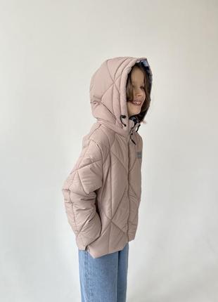 Демисезонная курточка для девочки, двухсторонняя4 фото