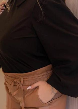 Шорты из эко кожи