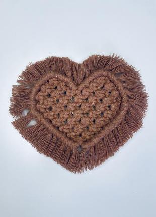 Сердечка макраме