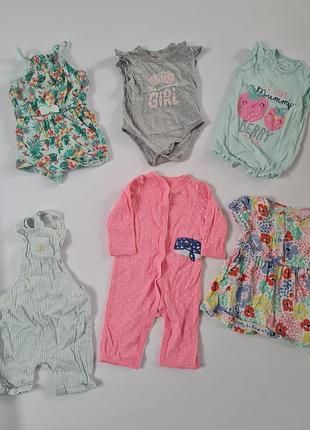 Ромперы на лето, диачинка 6 месяцев carters