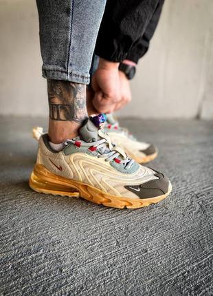 Кроссовки nike travis scott x air max 270 react eng 'cactus trails'4 фото