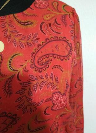 Фірмове шифонова сукня-міді з принтом від asos8 фото