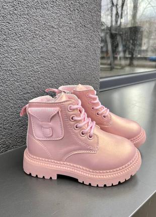 Нежно розовые ботиночки2 фото