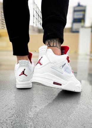 Кроссовки nike air jordan 4 retro "metallic red"9 фото