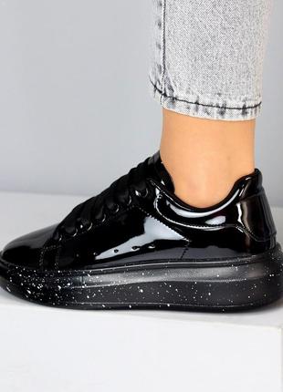 Кеды кроссовки лак лаковые глянец