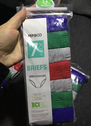 Набор трусиков трусы 7 шт pep &amp; co