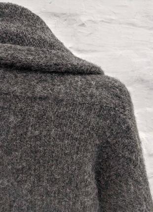 Zadig & voltaire оригинальный кардиган из альпаки и шерсти с декором из хлопка6 фото
