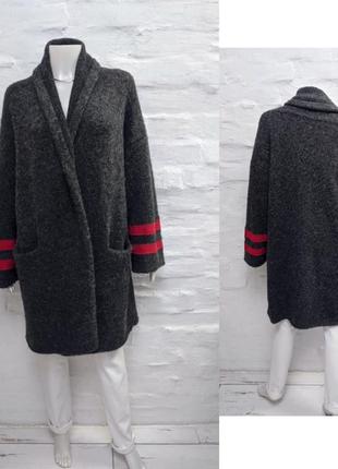 Zadig & voltaire оригинальный кардиган из альпаки и шерсти с декором из хлопка2 фото