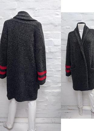 Zadig & voltaire оригинальный кардиган из альпаки и шерсти с декором из хлопка3 фото
