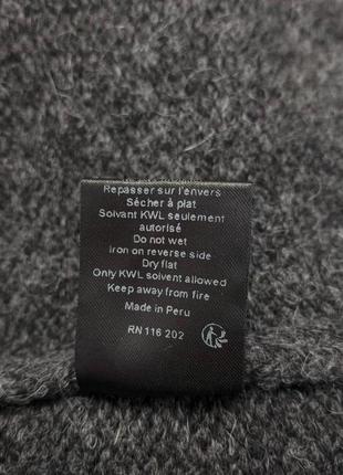Zadig & voltaire оригинальный кардиган из альпаки и шерсти с декором из хлопка5 фото