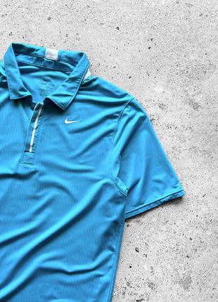 Nike dri-fit men’s blue short sleeve polo shirt поло3 фото