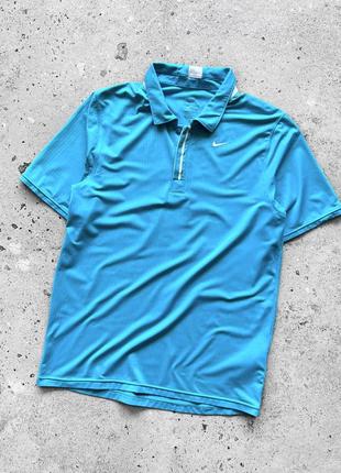 Nike dri-fit men’s blue short sleeve polo shirt поло2 фото