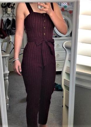 Комбінезон в смужку з кишенями