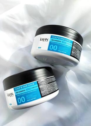 Скраб для шкіри голови та волосся kayan professional scalp and hair scrub