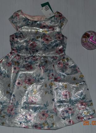 Нові нарядні жакардові плаття h&m розм. з 104 по 1285 фото