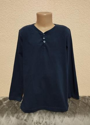Реглан темно-синій базовий,бавовна,для хлопчика 10-12років,ріст 150см від h&m