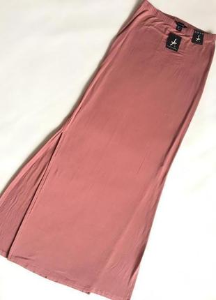 Брендовая облегающая длинная юбка от "atmosphere" , цвета "темная терракота"1 фото