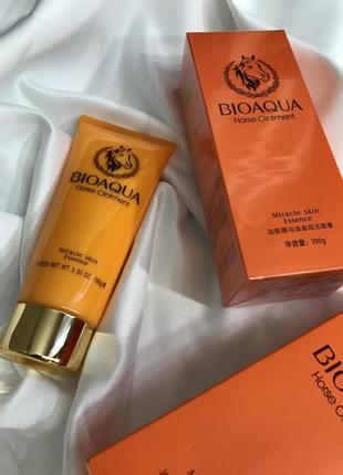 Пенка для умывания bioaqua horse ointment с лошадиным маслом 100 г🧡